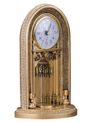 Nakkaş Saatli Mihrap Boytu (Büyük Boy | Sarı) - NK (1)