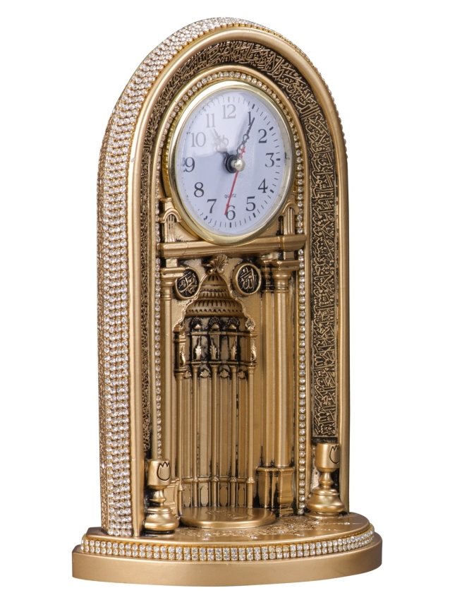 Nakkaş Saatli Mihrap Boytu (Büyük Boy | Sarı) - 2