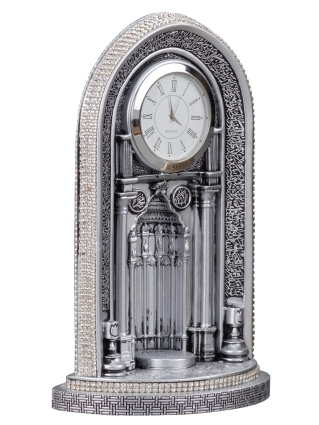 Nakkaş Saatli Mihrap Boytu (Orta Boy | Gümüş) - 2