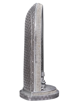 Nakkaş Saatli Mihrap Boytu (Orta Boy | Gümüş) - 3