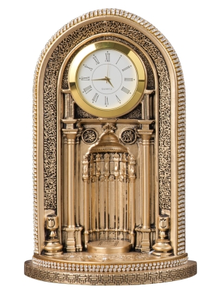 Nakkaş Saatli Mihrap Boytu (Orta Boy | Sarı) - 1