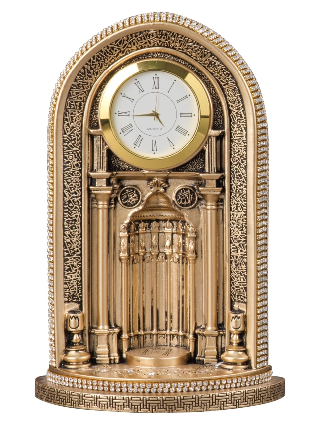 Nakkaş Saatli Mihrap Boytu (Orta Boy | Sarı) - 1