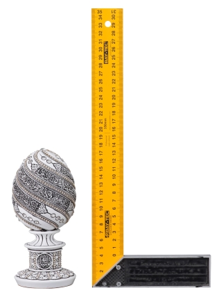 Nakkaş Yumurta Boytu (Orta Boy | Beyaz | Nazar Ayeti) - 4