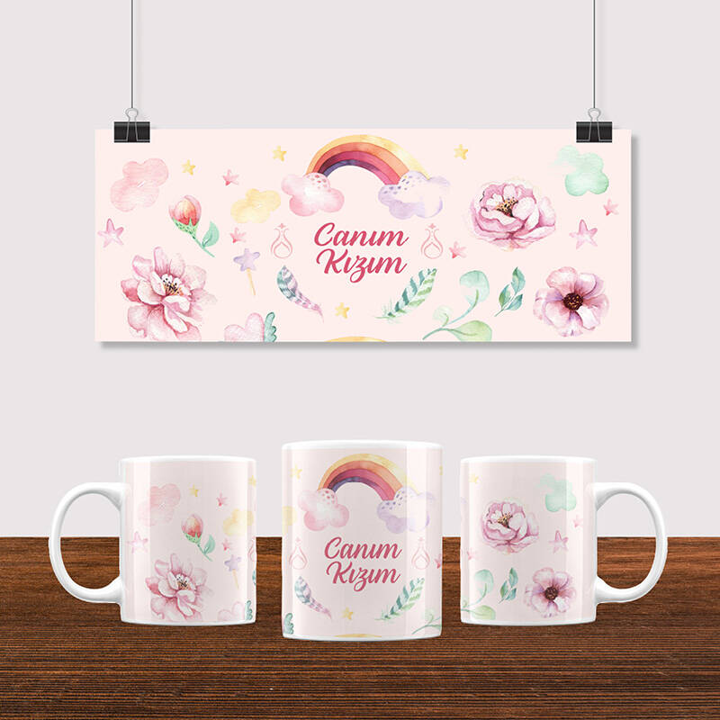 Neşe Koleksiyonu Seramik Kupa Canım Kızım Model 10 - 4