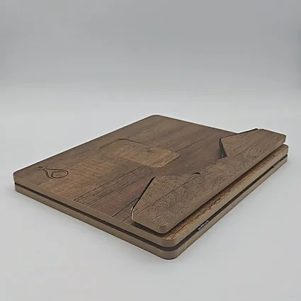 Ahşap Kitap Okuma Standı Standart Boy 27X22 cm - Serhendi Logolu - Nida M4 - 5