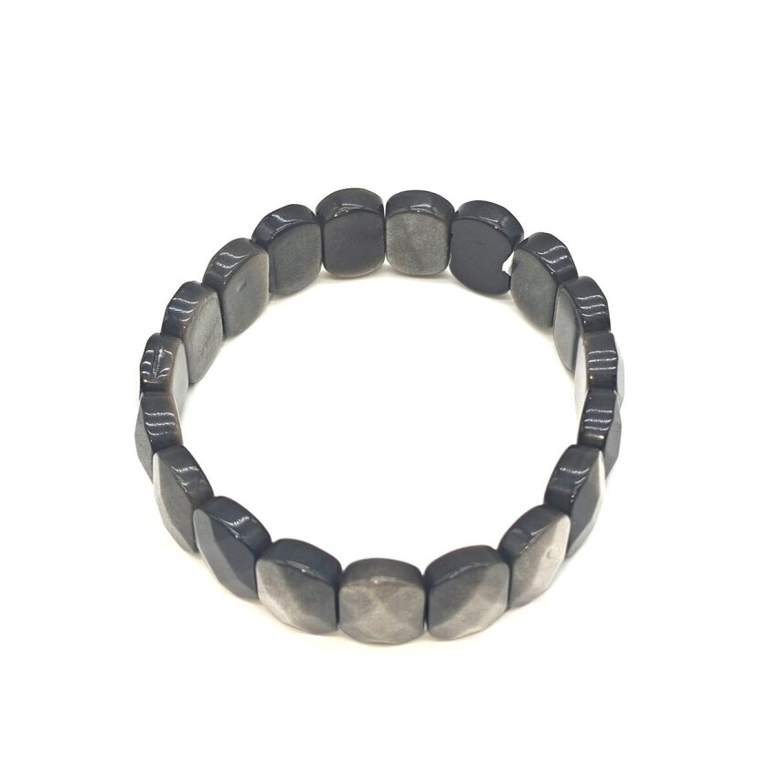 Obsidyen Doğal Taş Rolex Bileklik RY1 - 2