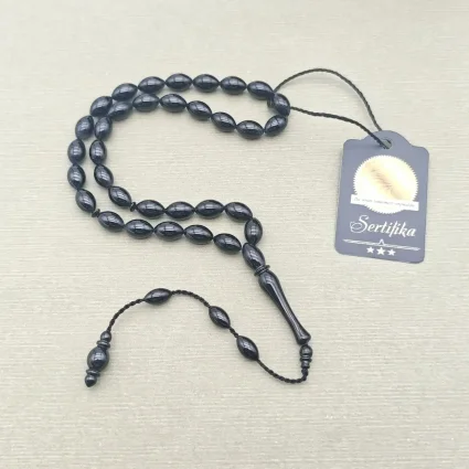 Oltu Taşı 33'lük Küre Kesim Tesbih - 3