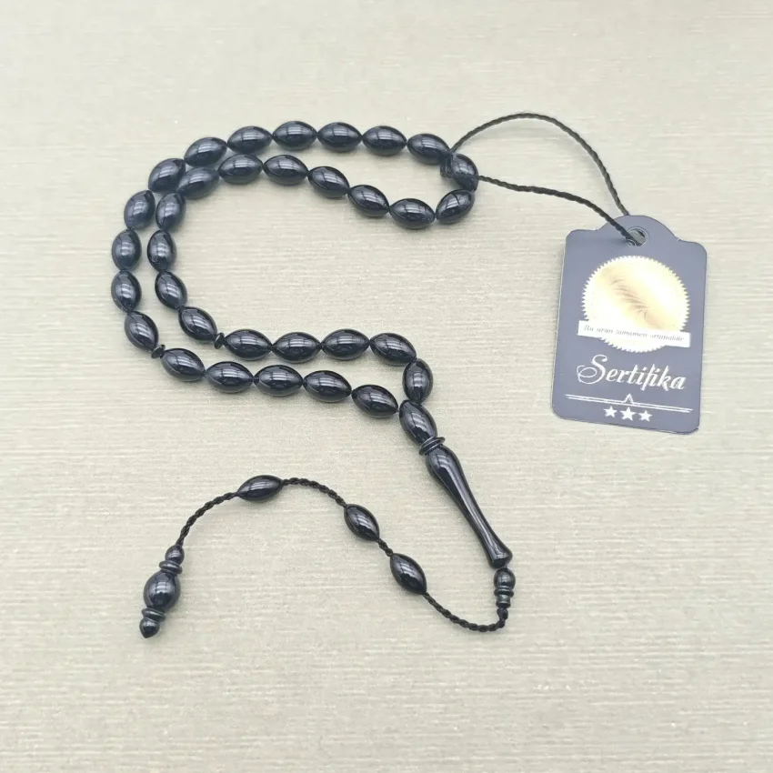 Oltu Taşı 33'lük Küre Kesim Tesbih - 3