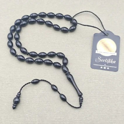 Oltu Taşı 33'lük Küre Kesim Tesbih