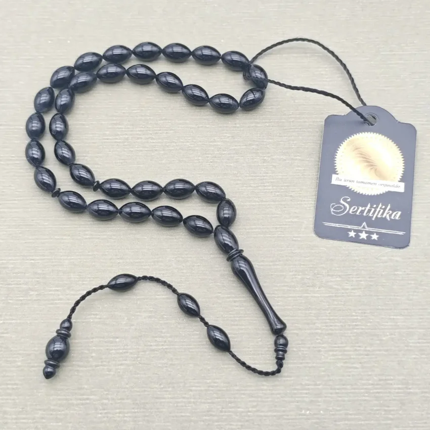 Oltu Taşı 33'lük Küre Kesim Tesbih - 1