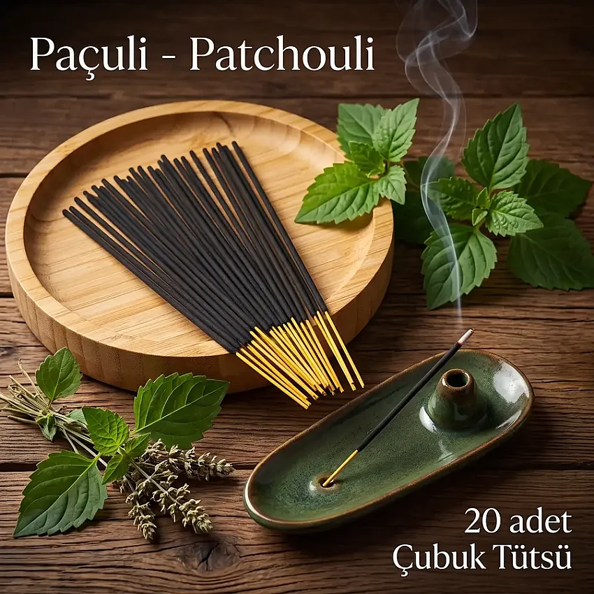 Paçuli - Patchouli - Çubuk Tütsü 25 Gr 20 Adet - 1