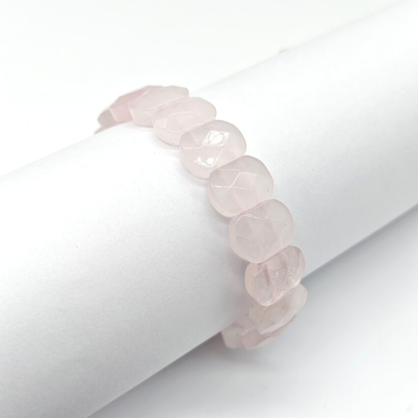 Pembe Kuvars Doğal Taş Rolex Bileklik RP1 - 3