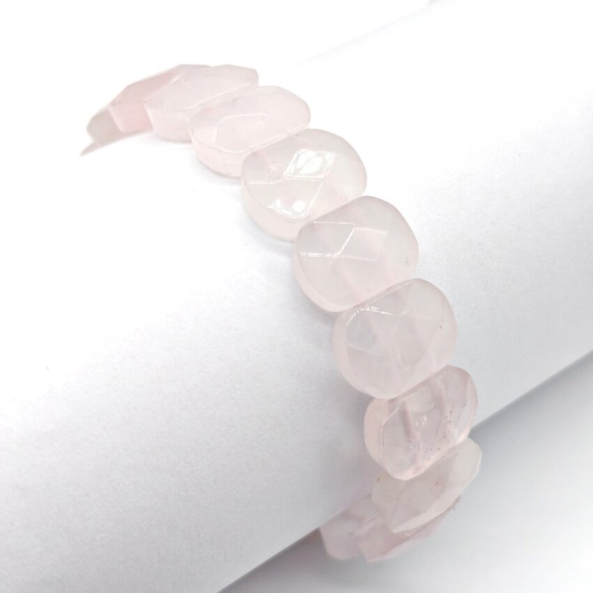 Pembe Kuvars Doğal Taş Rolex Bileklik RP1 - 1