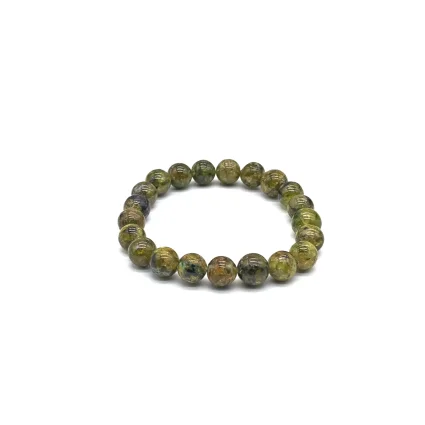 Peridot Küre Kesim Doğal Taş Bileklik – 8 mm K6 - 3