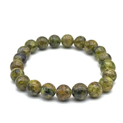 Peridot Küre Kesim Doğal Taş Bileklik – 8 mm K6 (1)