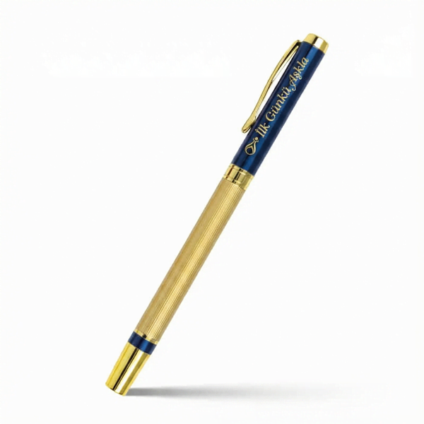 Prestij Roller Kalem Lacivert - İlk Günkü Aşkla - İmza Kalemi - Serhendi Logolu - Prestij Lacivert M1 - 2