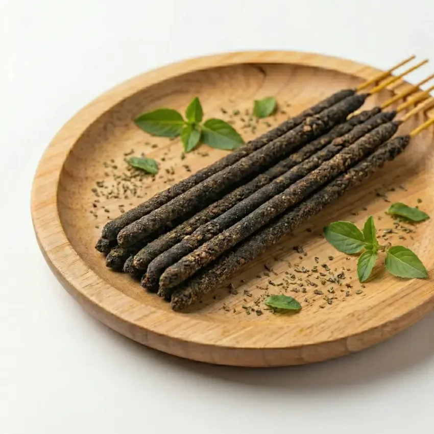 Reyhan Kokulu (Basil) Kaliteli Kalın Çubuk Tütsü 6 Adet - 1