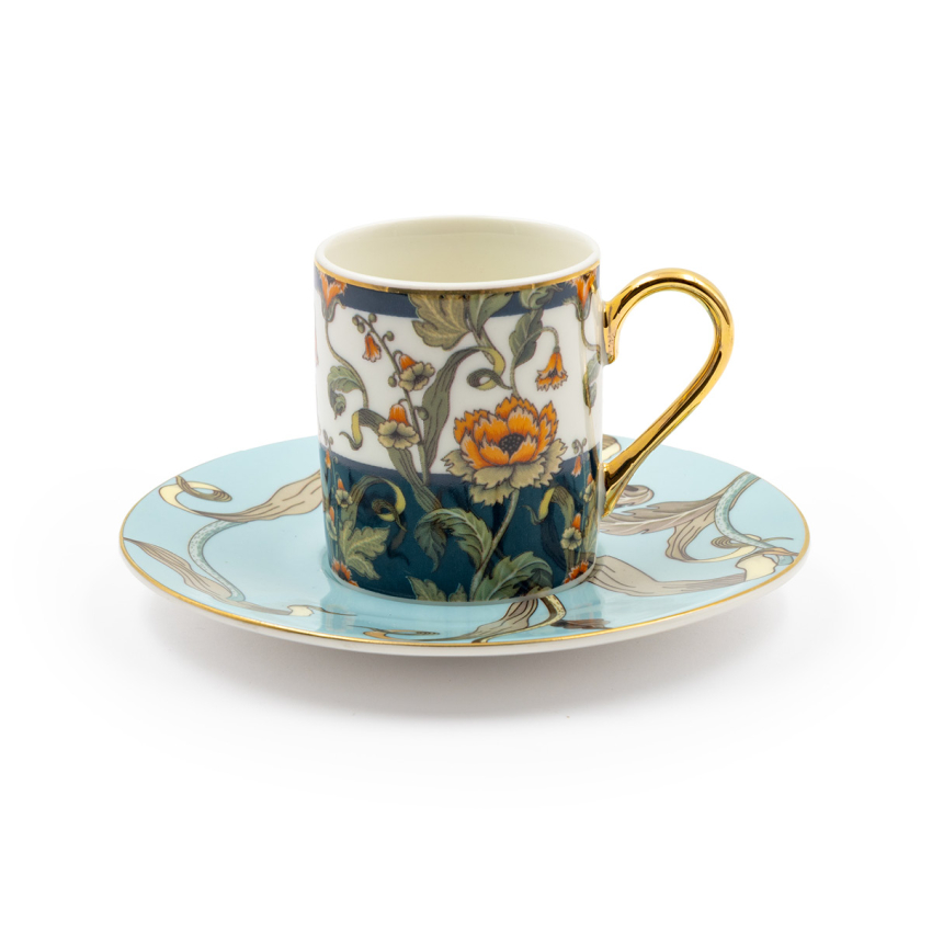 6 Kişilik 12 Parça Porselen Kahve Fincan Takımı - Reyhan 12 M1 - 1