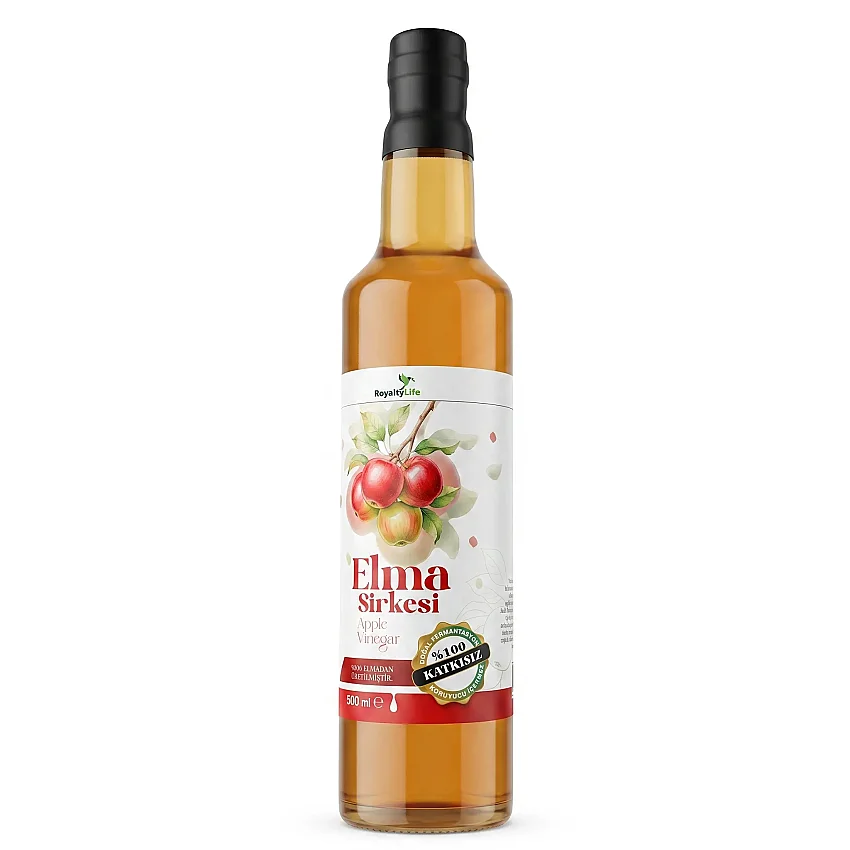 Royalty Life Elma Sirkesi 500 ML %100 Katkısız - 1