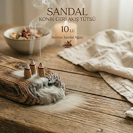 Sandal Konik Geri Akış Tütsü 10 Lu