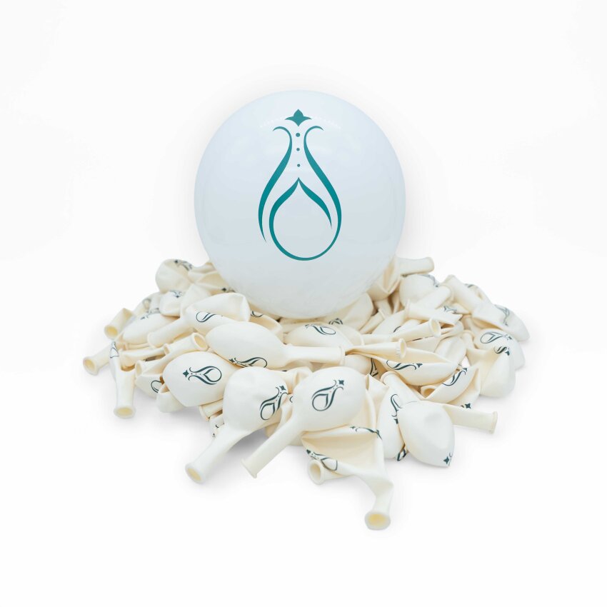 Serhendi Logo Baskılı Beyaz Balon 100 lü - 1