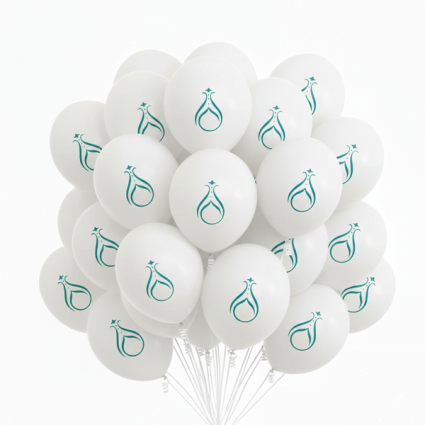 Serhendi Logo Baskılı Beyaz Balon 100 lü - Serhendi Logolu Ürünler