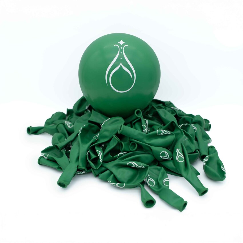 Serhendi Logo Baskılı Yeşil Balon 100 lü - 1