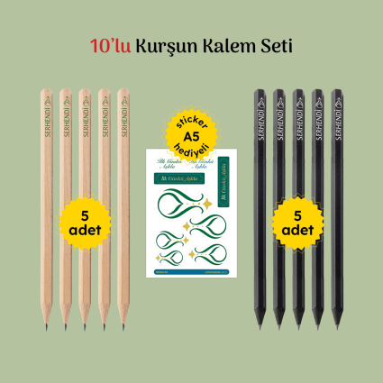 Serhendi Logolu 10 Lu Kalem Seti M5 - 1