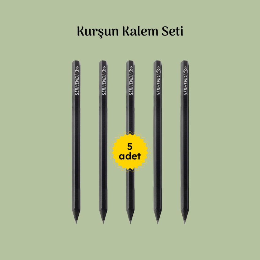 Serhendi Logolu 5 Li Kalem Seti M3 - 2