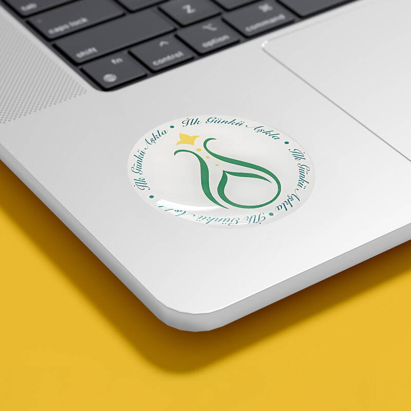 Damla Sticker 6 cm Serhendi Logolu İlk Günkü Aşkla M3 - 1