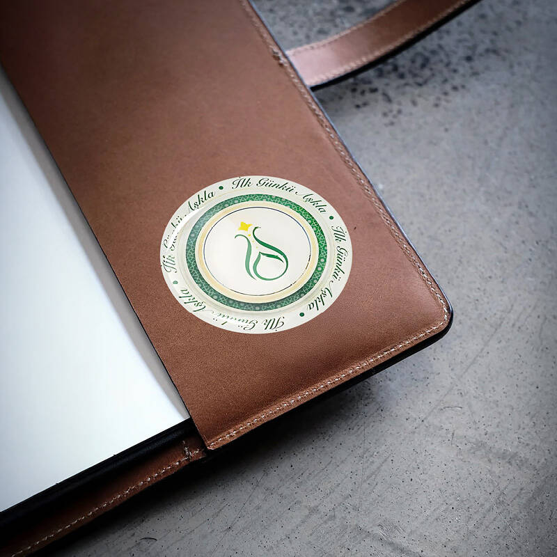 Damla Sticker 6 cm Serhendi Logolu İlk Günkü Aşkla M4 - 2