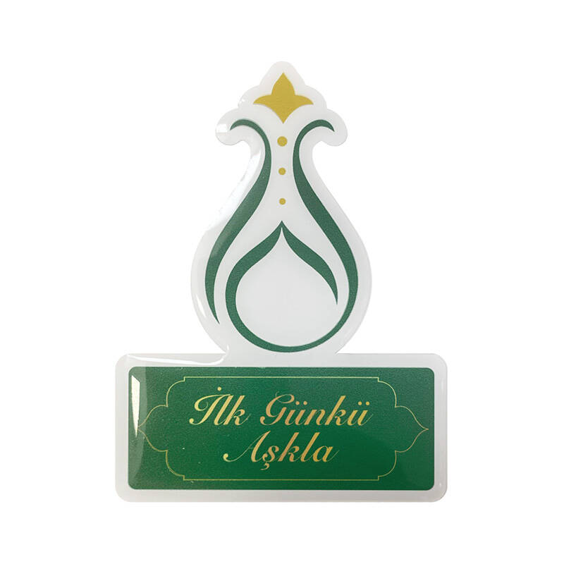 Damla Sticker 6 cm Serhendi Logolu İlk Günkü Aşkla M10 - 3