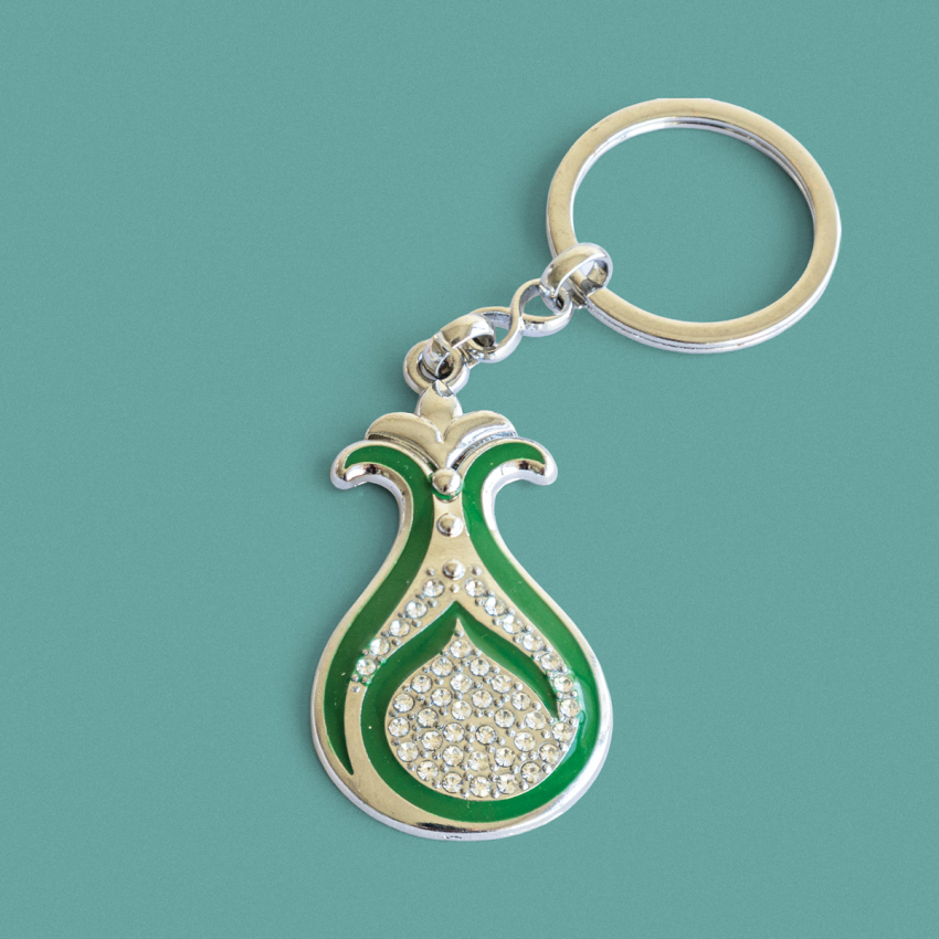 Serhendi Logolu Taşlı Metal Anahtarlık, Gümüş - 3