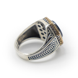 Siyah Zirkon Taşlı Erkek Gümüş Yüzük - Revan M6 - 4