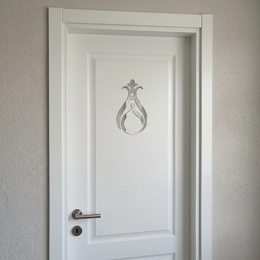 Silver Ayna Pleksi Sticker 20 cm - 2