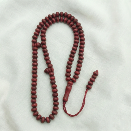 Şimşir Ağacı 99'luk Vird Tesbihi Bordo - Logosuz Ürünler