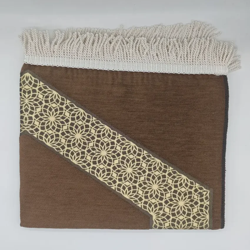 Şönil Seccade Örgü Saçaklı 70x115 Kahve M2 - 1