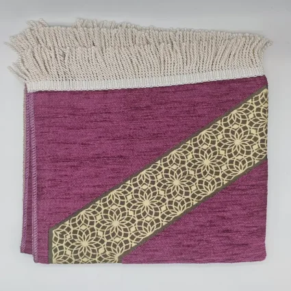 Şönil Seccade Örgü Saçaklı 70x115 Pembe M2