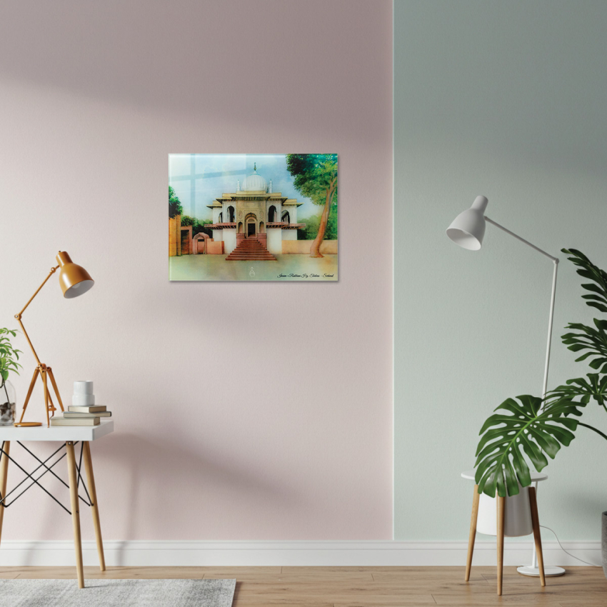 Surur Koleksiyonu İmam-ı Rabbani Hz.Serhend Tablo Cam 30x40 Model 1 - 2