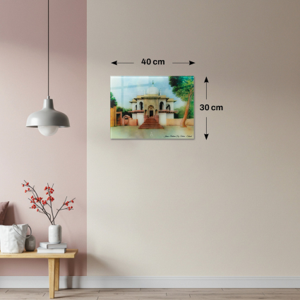 İmam-ı Rabbani Hz.Serhend Tablo Cam 30x40 M1 - 4