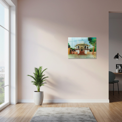 İmam-ı Rabbani Hz.Serhend Tablo Cam 30x40 M1 - 3