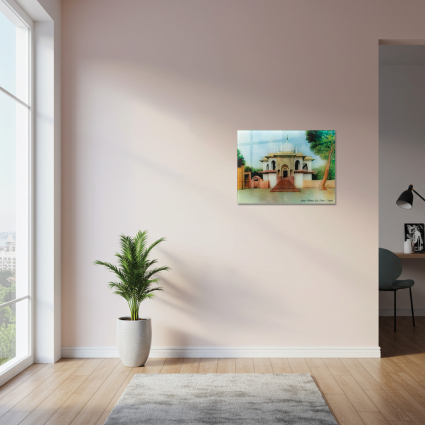 İmam-ı Rabbani Hz.Serhend Tablo Cam 30x40 M1 - 3