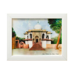 Surur Koleksiyonu İmam-ı Rabbani Hz.Serhend Tablo Lamine Çerçeve Beyaz 28x35 Model 1 