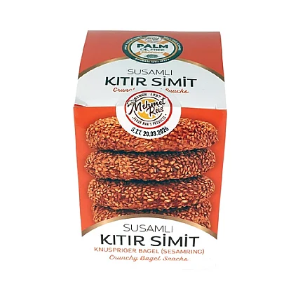 Susamlı Kıtır Simit - Ekşi Maya - Yeni Nesil Galeta - Mehmet Reis - 135 Gr - 3