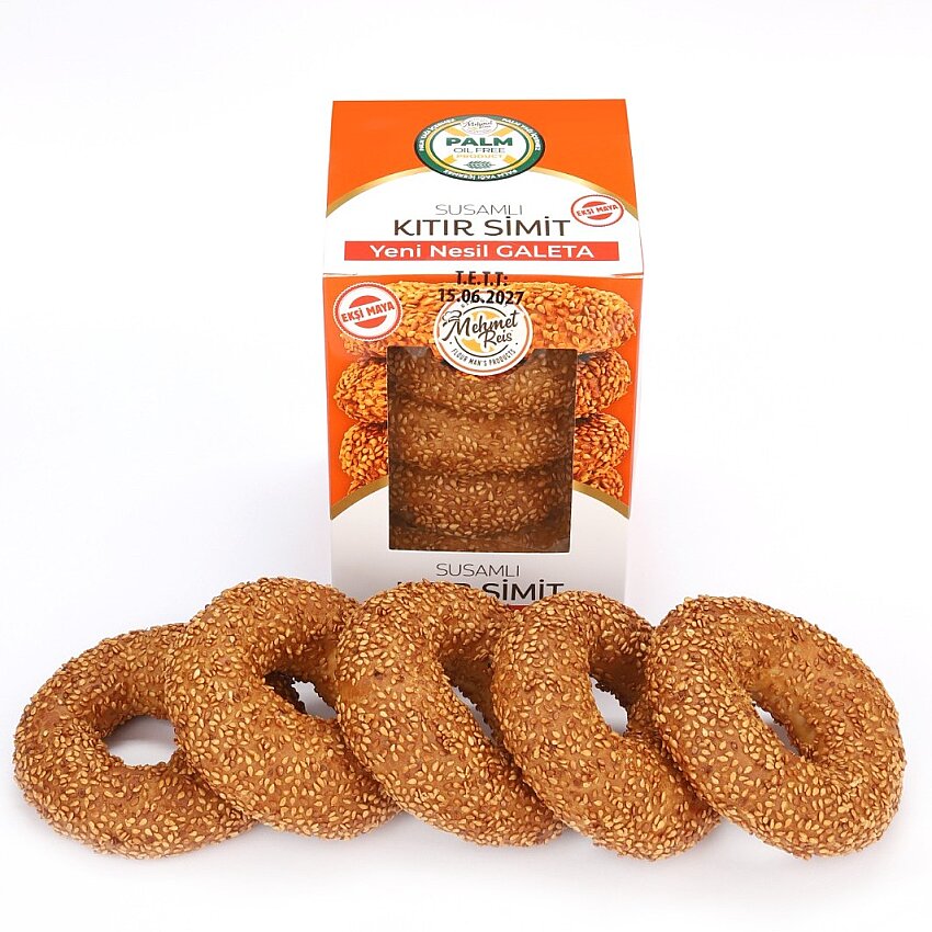 Susamlı Kıtır Simit - Ekşi Maya - Yeni Nesil Galeta - Mehmet Reis - 135 Gr - 1