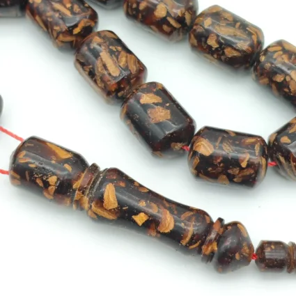 Tarçın Ağacı Kabuğu 33'lük Kapsül Kesim Tesbih (1)