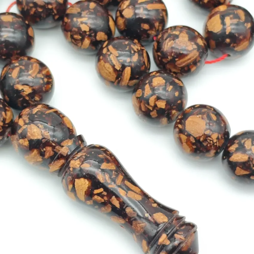 Tarçın Ağacı Kabuğu 33'lük Küre Kesim Tesbih - 2