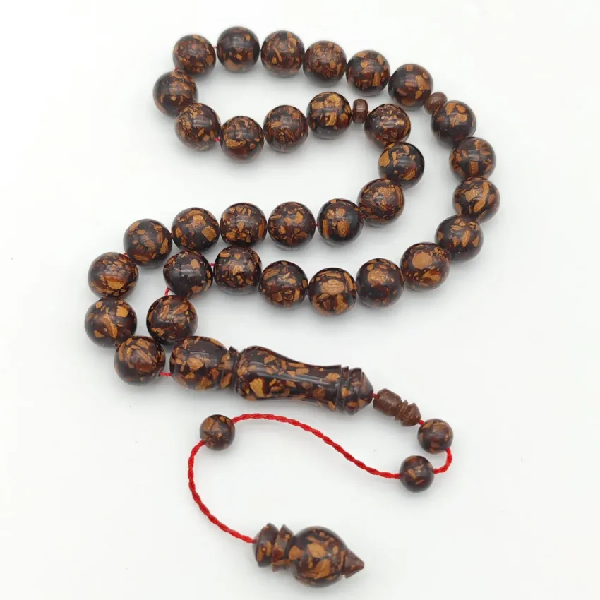 Tarçın Ağacı Kabuğu 33'lük Küre Kesim Tesbih - 1