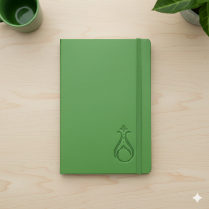 Termo Kapaklı Serhendi Logolu Çizgili Defter Açık Yeşil MZ1 - Serhendi Logolu Ürünler