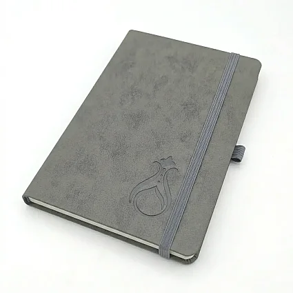 Termo Kapaklı Serhendi Logolu Çizgili Defter Füme MZ1